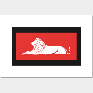 Resting Lion Posters and Art